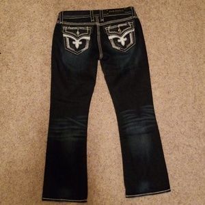 Rock Revival Easy Boot Jeans-SHORT INSEAM